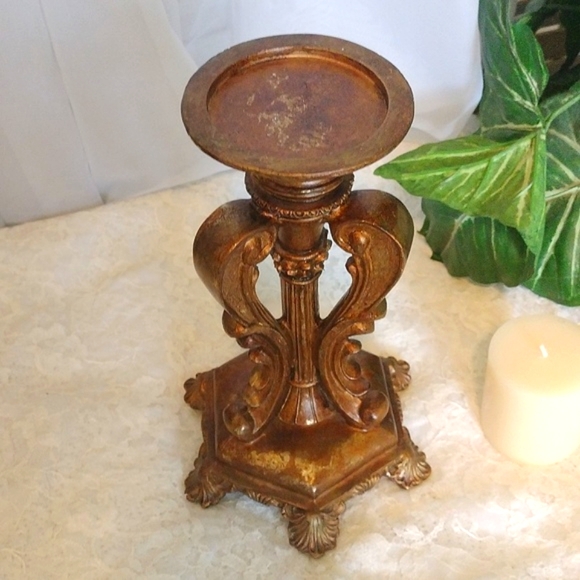 ⚜️ Antiqued Resin Candle Stick - Picture 4 of 12